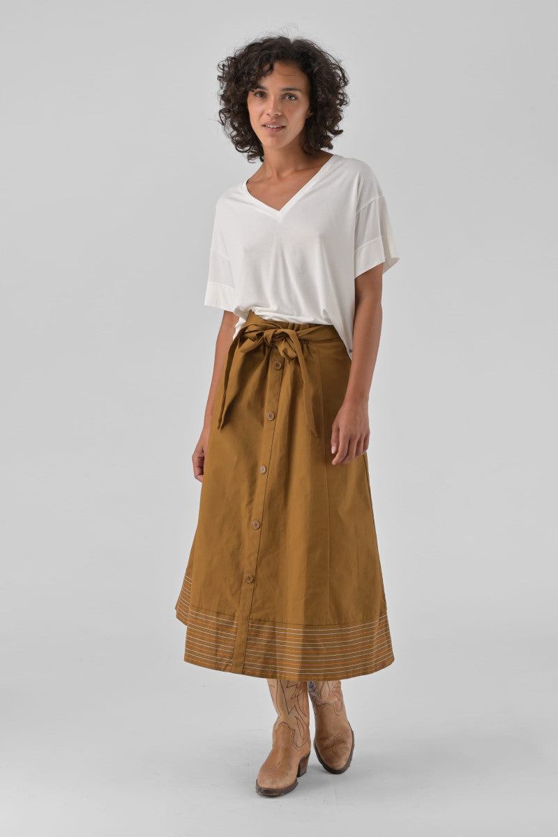 Anycia Skirt | Tan