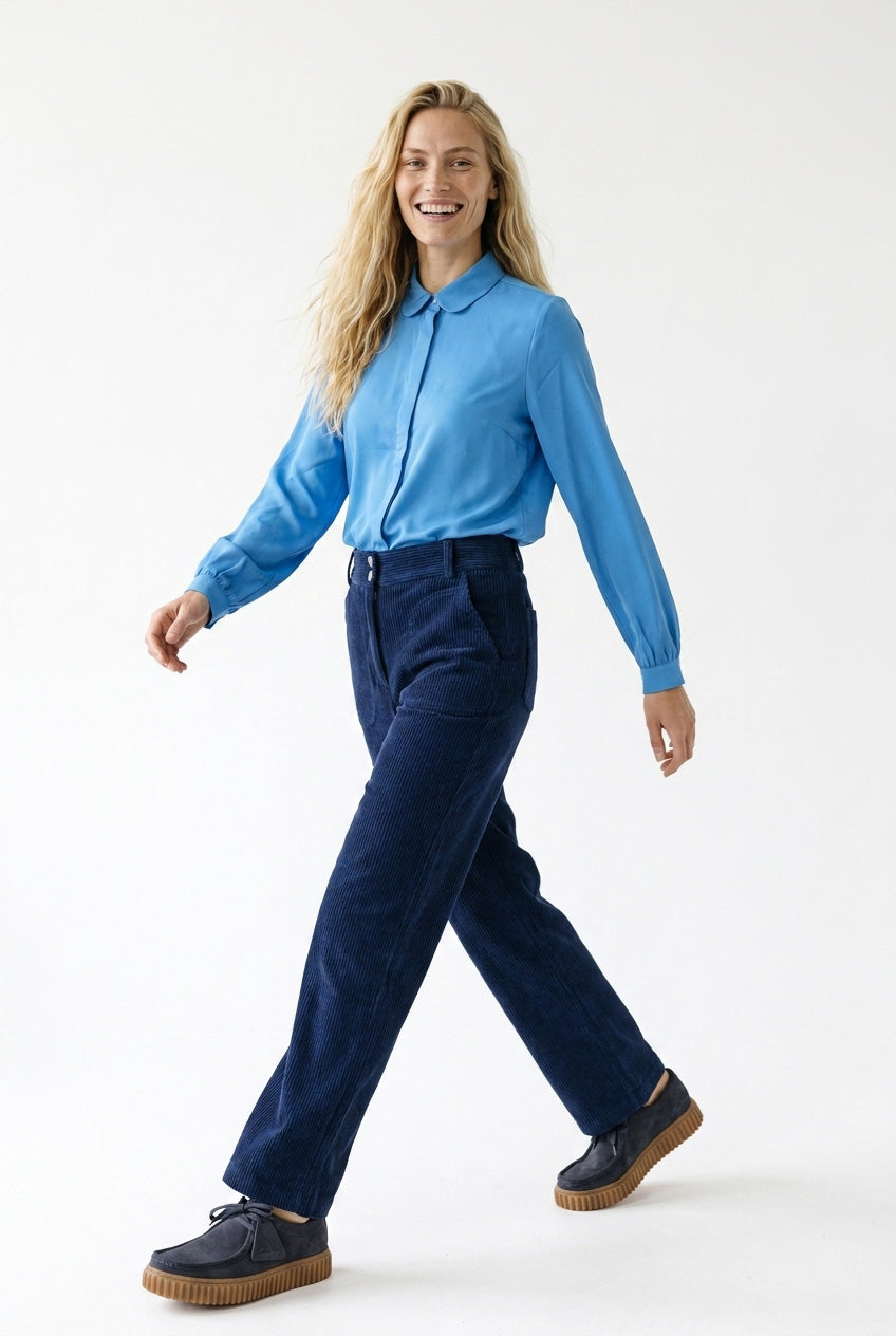 Marin Cord Trousers | Navy