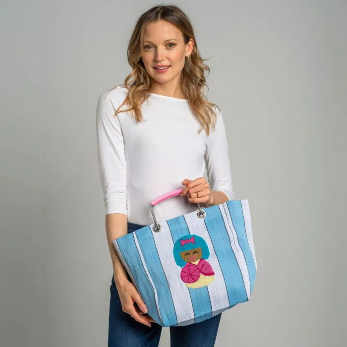 Striped Doll Market Bag
