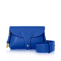 Wide Strap Cross Body Flap Leather Bag
