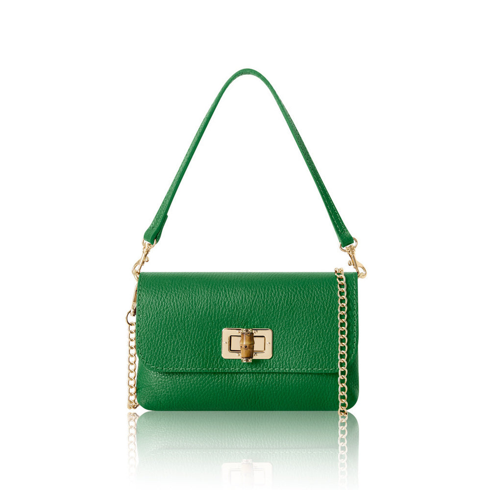 Leather Clutch Bag with Straps