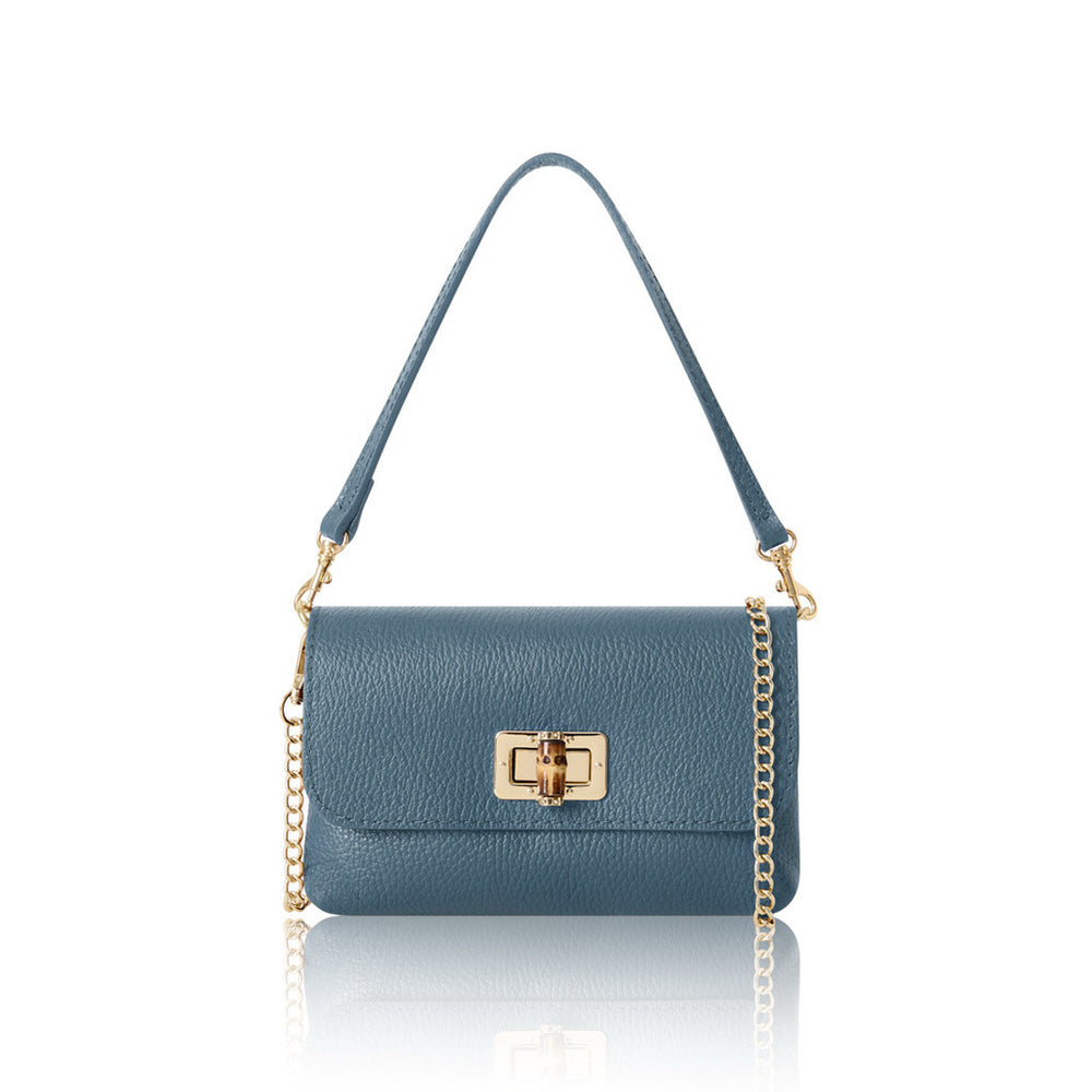 Leather Clutch Bag with Straps