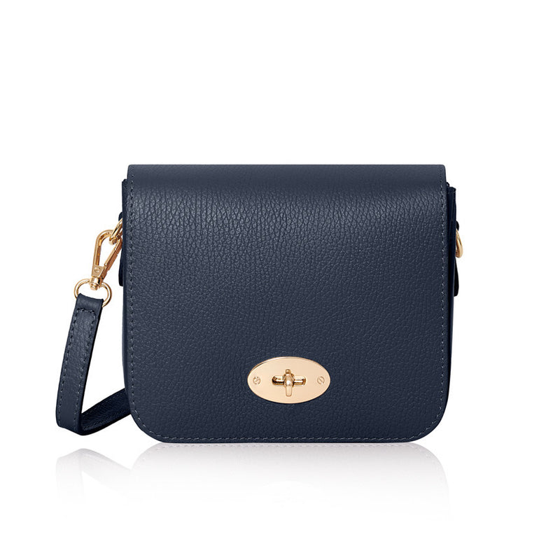 Leather Flap Cross Body Bag