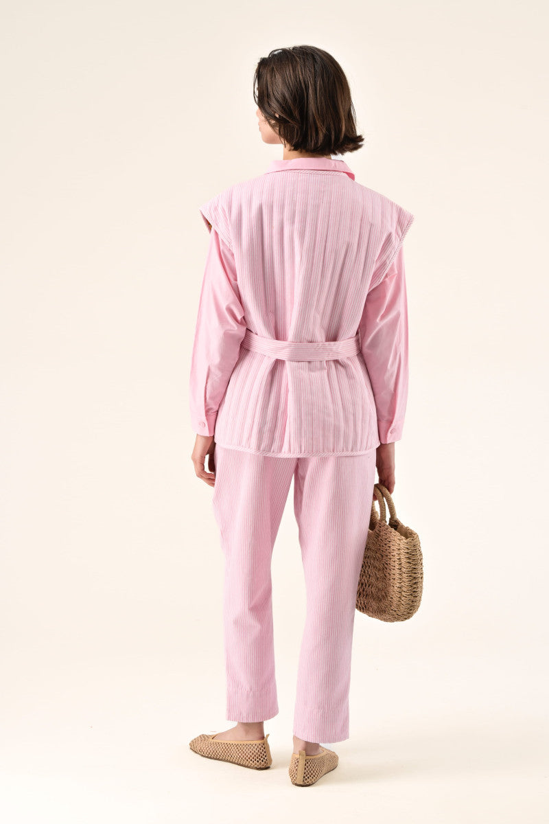 Lola Trousers | Pink Stripe