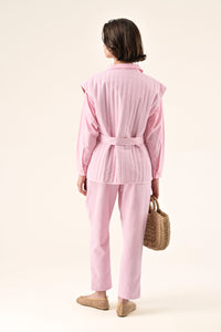 Lola Trousers | Pink Stripe