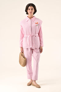 Lola Trousers | Pink Stripe
