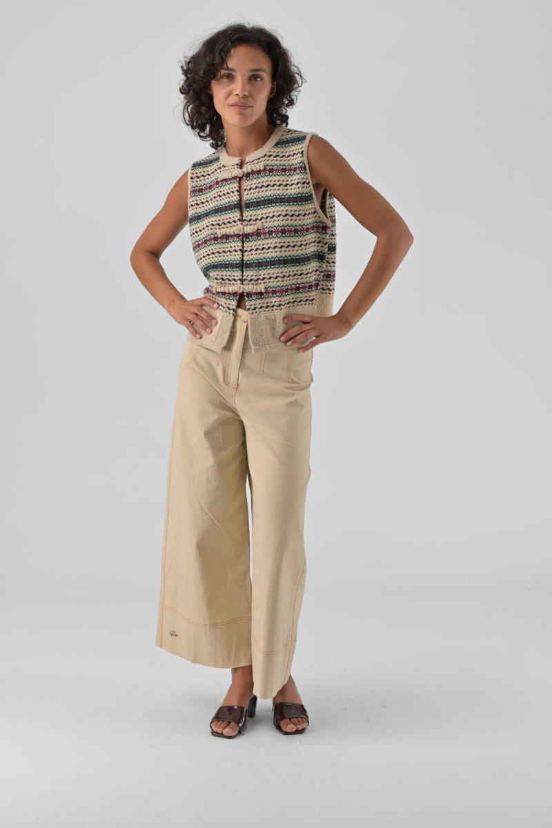 Olivie Trousers | Beige