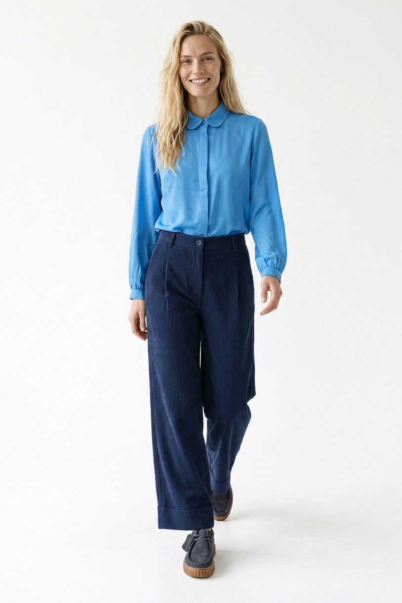 Piper Cord Trousers | Navy