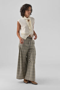 Nalali Vest with Scarf | Ecru