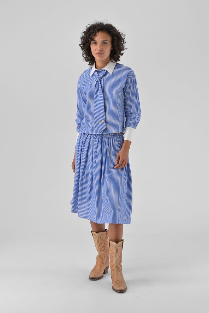 Hannael Shirt | Blue Stripe