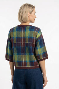 Roma Sweater | Plaid Rum Raison