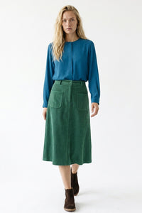 Sabrina Cord Skirt | Eden Green