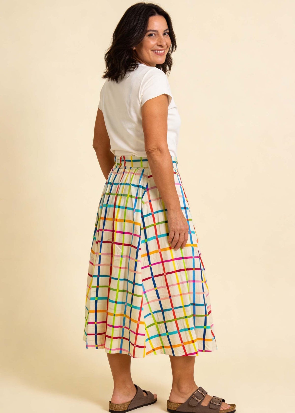 Suzi Skirt in Pop Geo