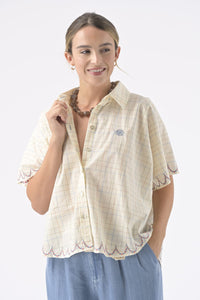 Malone Shirt | Embroidered Check